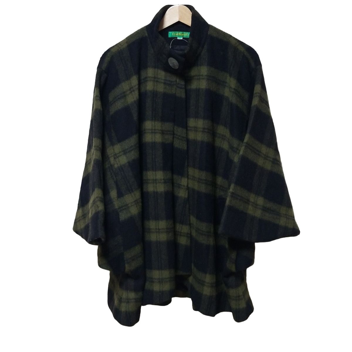 cacharel キャシャレル コート レディース - カーキ×黒 長袖|チェック柄|冬