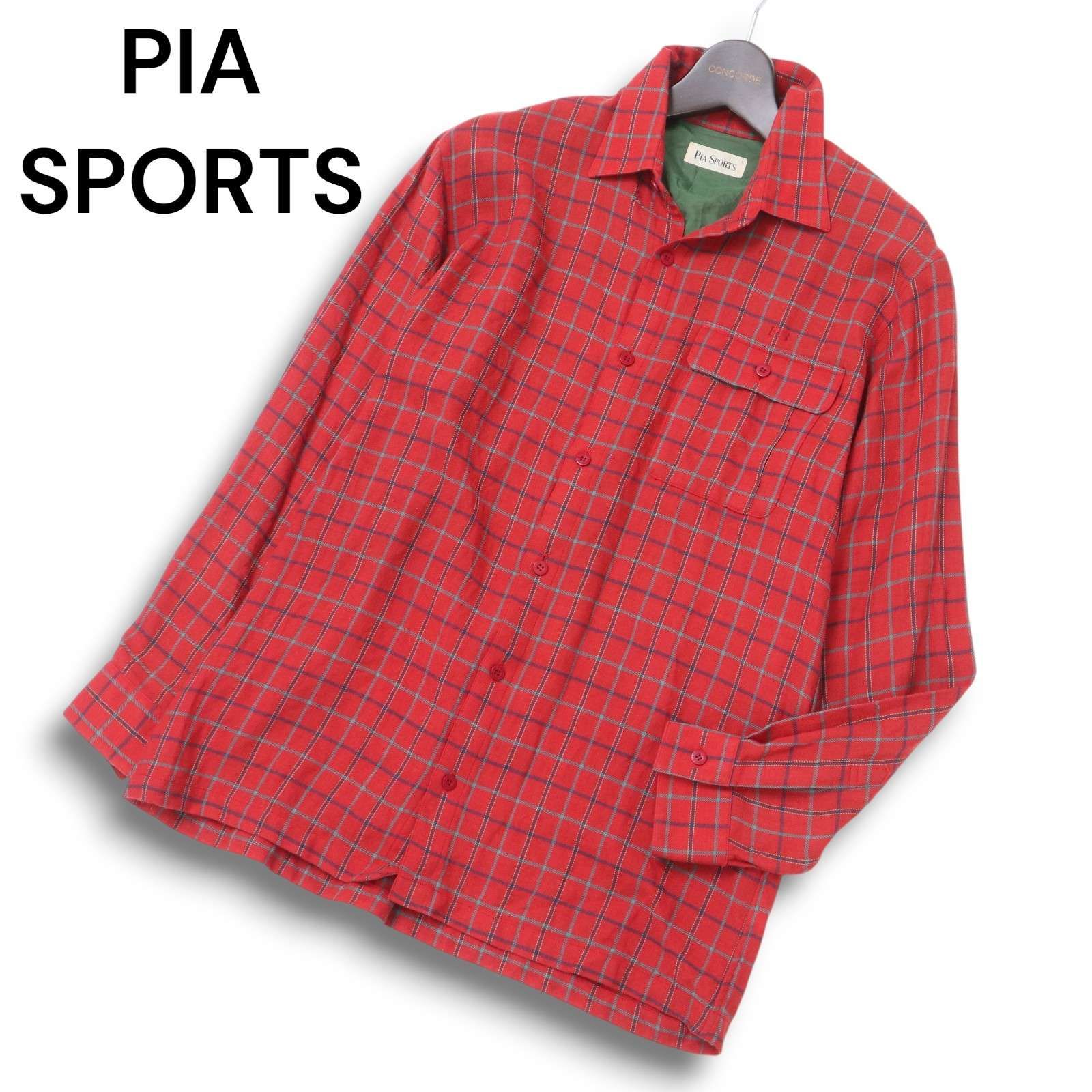 ☆20%割引☆PIA SPORTS ロゴ刺繍 パッチワーク風セーター　M ☆20%割引☆PIA SPORTS ロゴ刺繍 パッチワーク風セーターM
