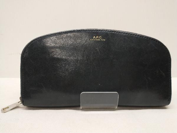 A.P.C. ハーフムーン 長財布 ロングウォレット ラウンドファスナー