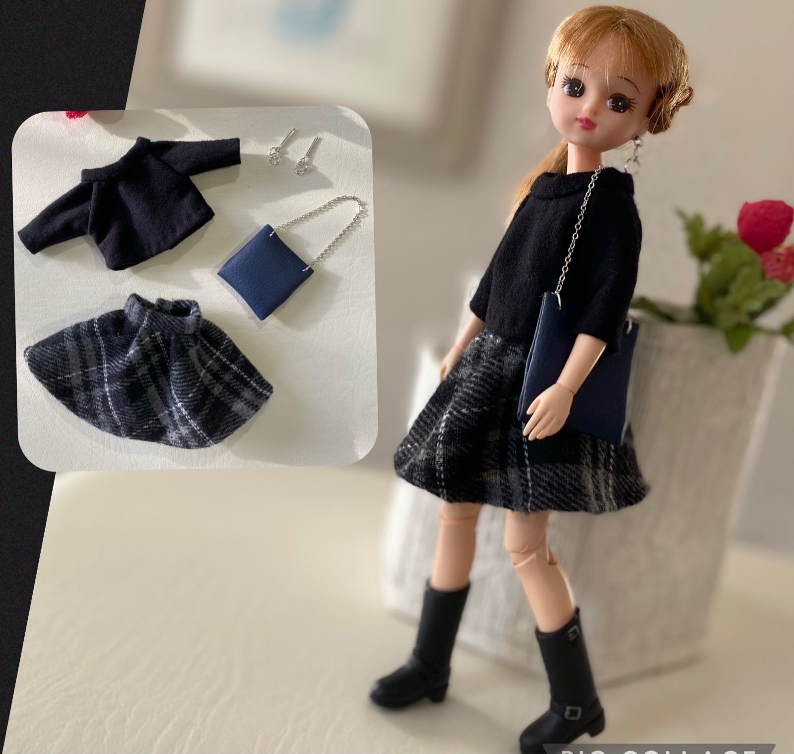 リカちゃんハンドメイド服 ミニスカートコーデ4点セット - メルカリ