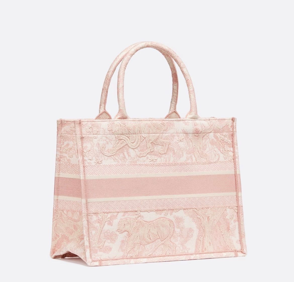 Christian Dior Book Tote バッグ ミディアム　ピンク DIOR | Dior Book Tote バッグ ミディアム トワル ドゥ ジュイ