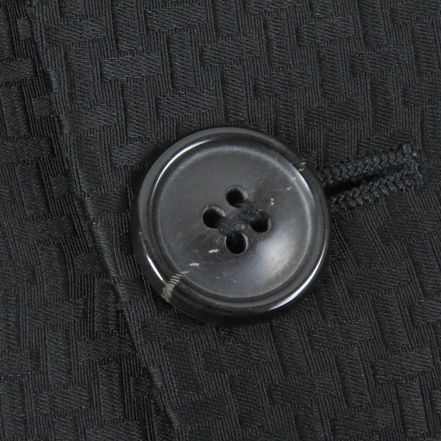 美品□EMPORIO ARMANI エンポリオ アルマーニ ウール 黒タグ 総柄