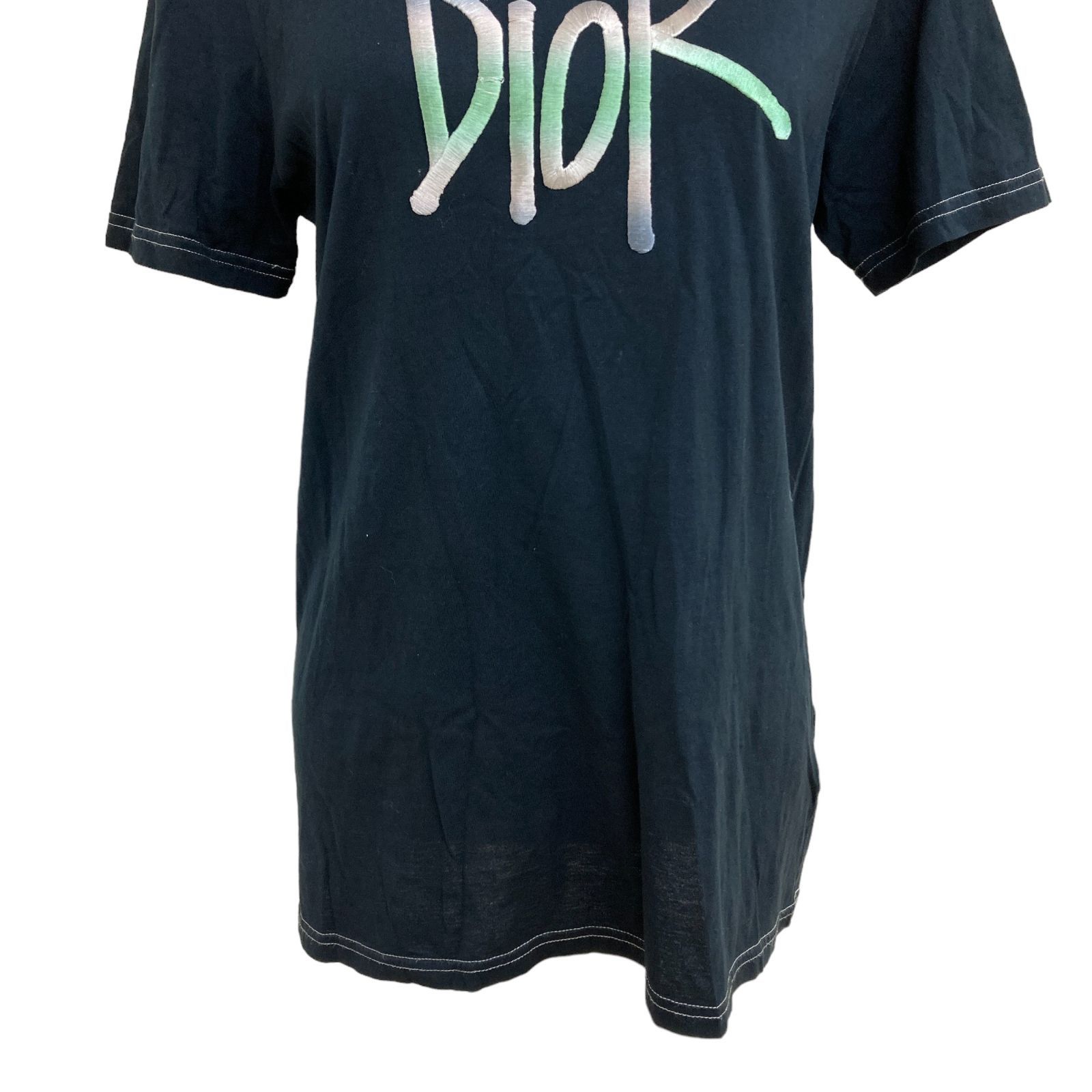 クリスチャンディオール Christian Dior ロゴ 半袖 tシャツ　ロゴ Christian Dior 銀座店 ディオール 安全ピン ベビーウェイト t