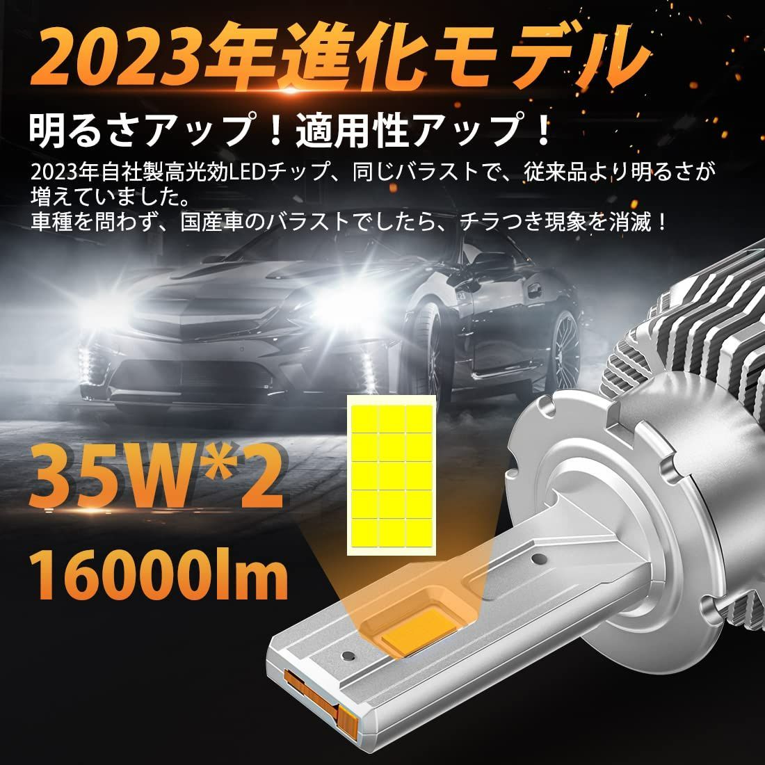 人気商品】『2023爆光モデル』BORDAN d4s led ヘッドライト d4r led