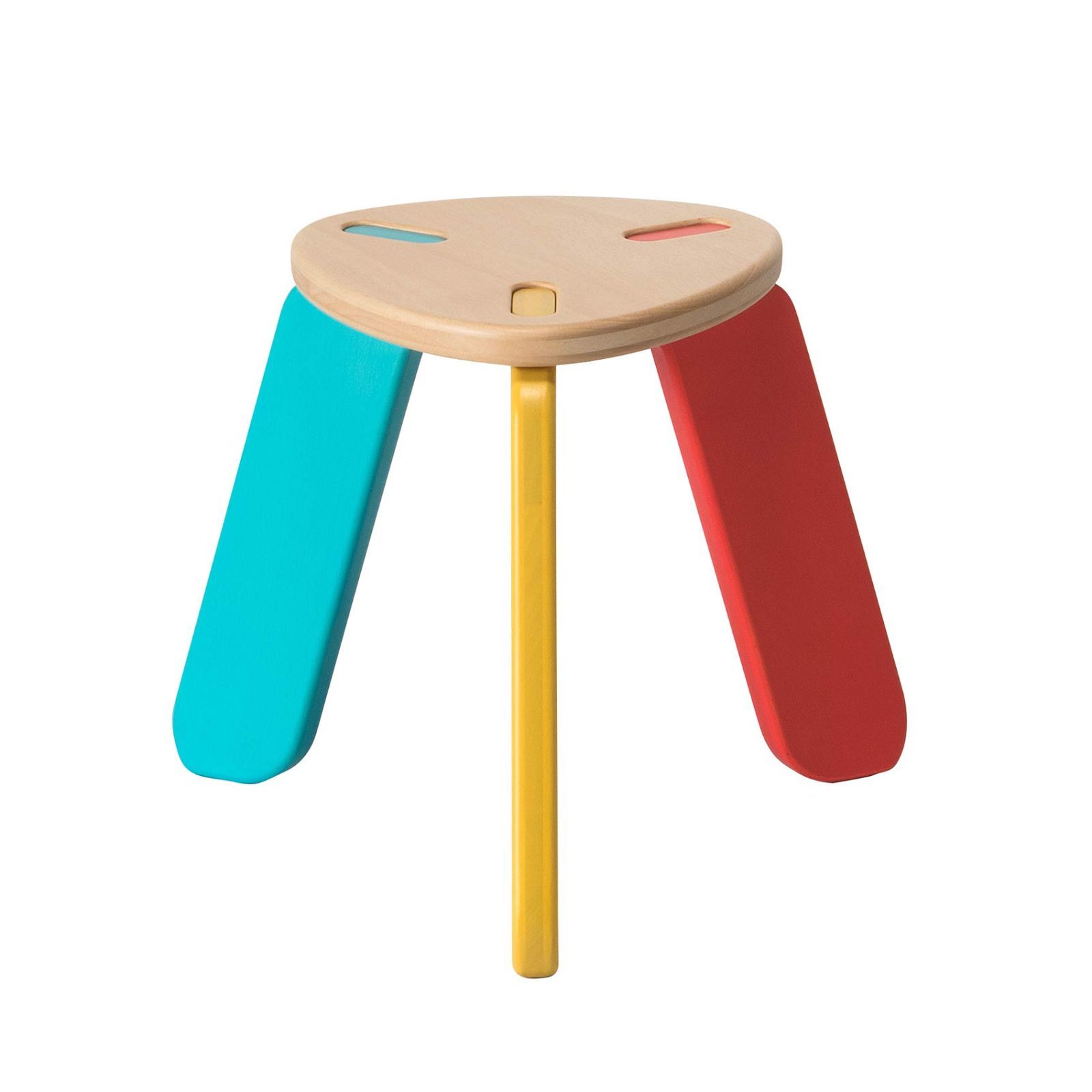 【新着商品】高さ22cm 木地色 PON 子ども用スツール FURNITURE いさみや(Isamiya)