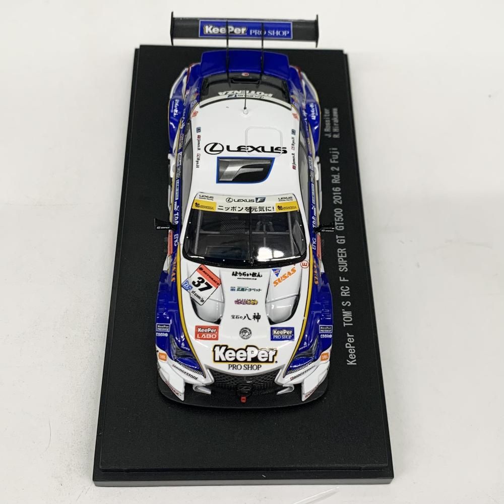 【中古】開封 EBBRO エブロ 1/43 KeePer TOM&#39;S キーパー トムス RC F スーパーGT GT500 2016 Rd.2 Fuji #37[17][240017619953] 中古】開封 EBBRO エブロ 1/43 KeePer TOM'S キーパー トムス RC