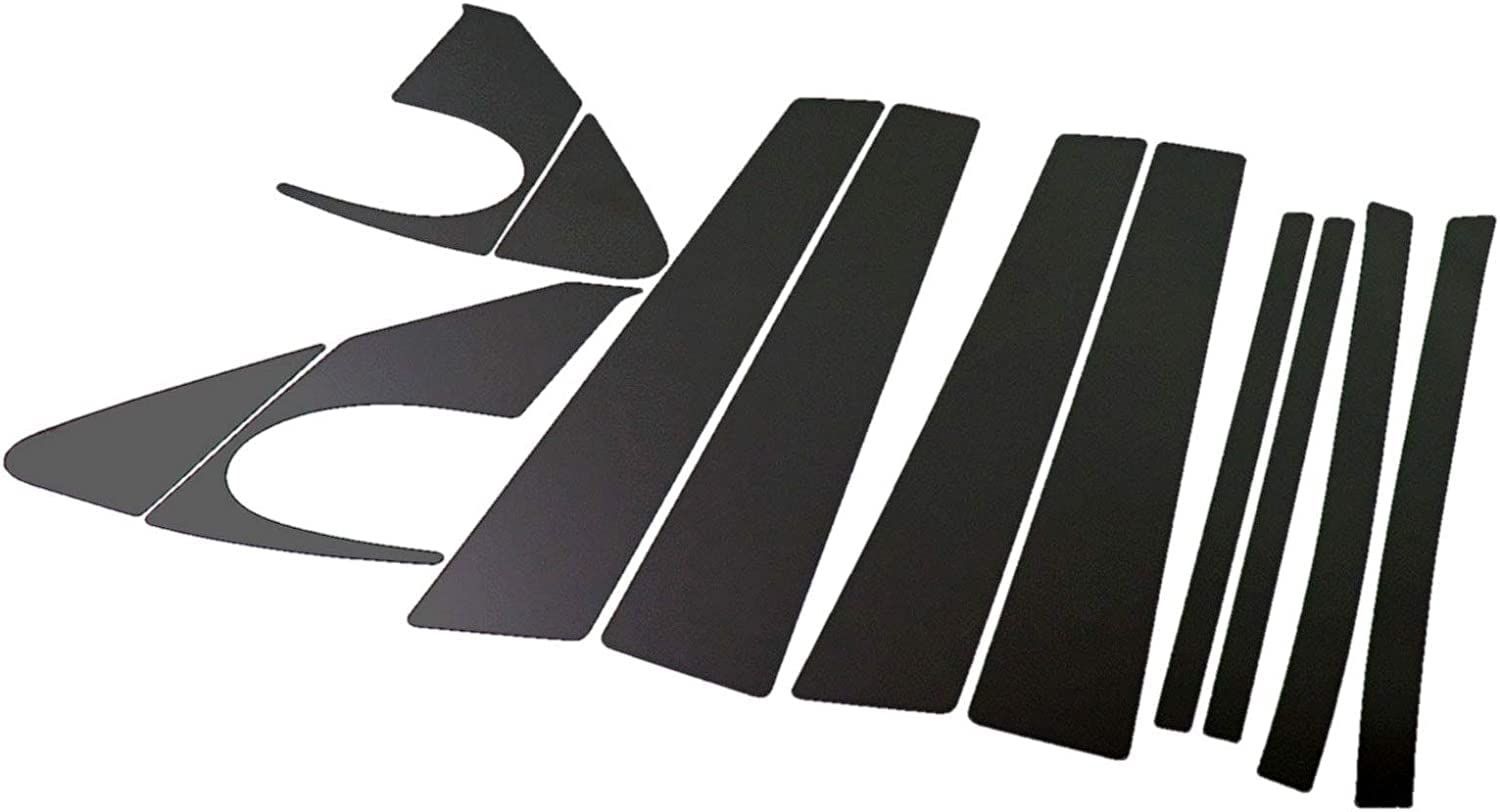 BRIGHTZ カローラフィールダー 141 142 144 超鏡面ステンレスブラックメッキピラーパネル バイザー無用 12PC PIL－BLA－163 NZE141G NZE144G ZRE142G ZRE144G NZE141 NZE144 ZRE
