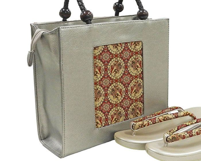 新品・龍村美術織物 西陣織 帯地使用 バッグ 草履 バッグ 帯の名門 龍村美術織物 西陣織 帯地使用 レディース