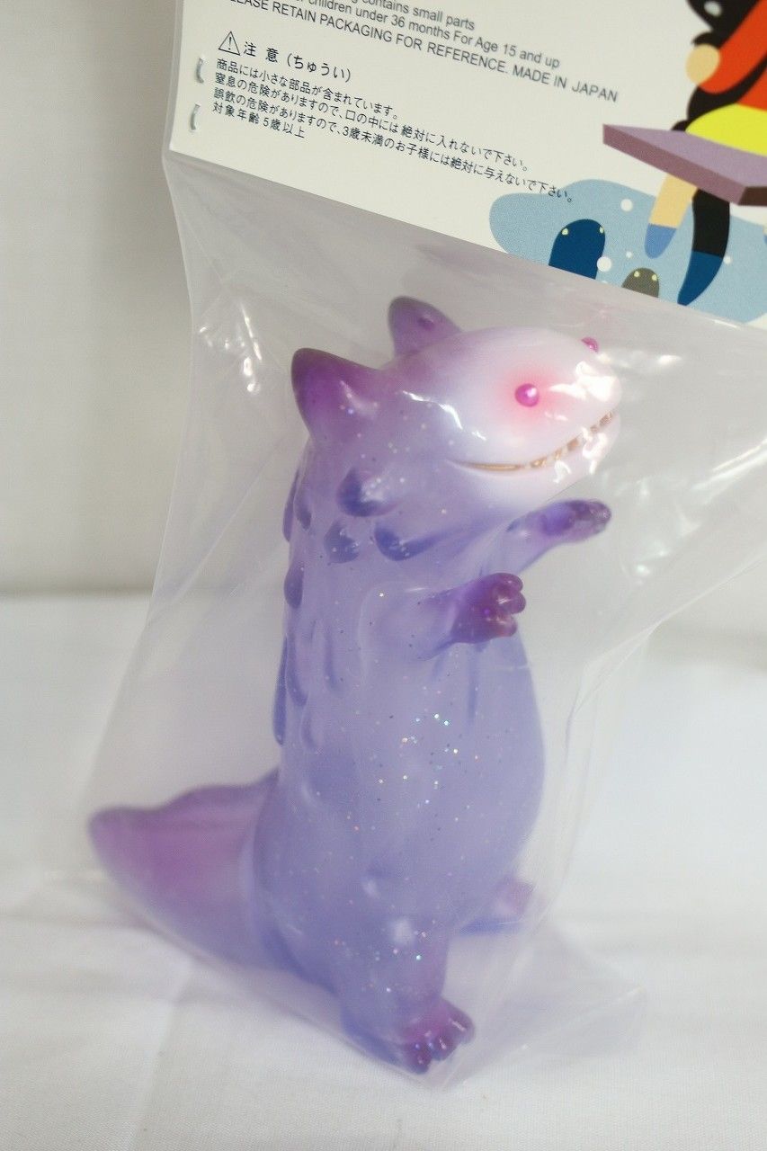 フィギュア 紫水晶 frog tree スペースゴジラ 紫水晶 ソフビ frogtree