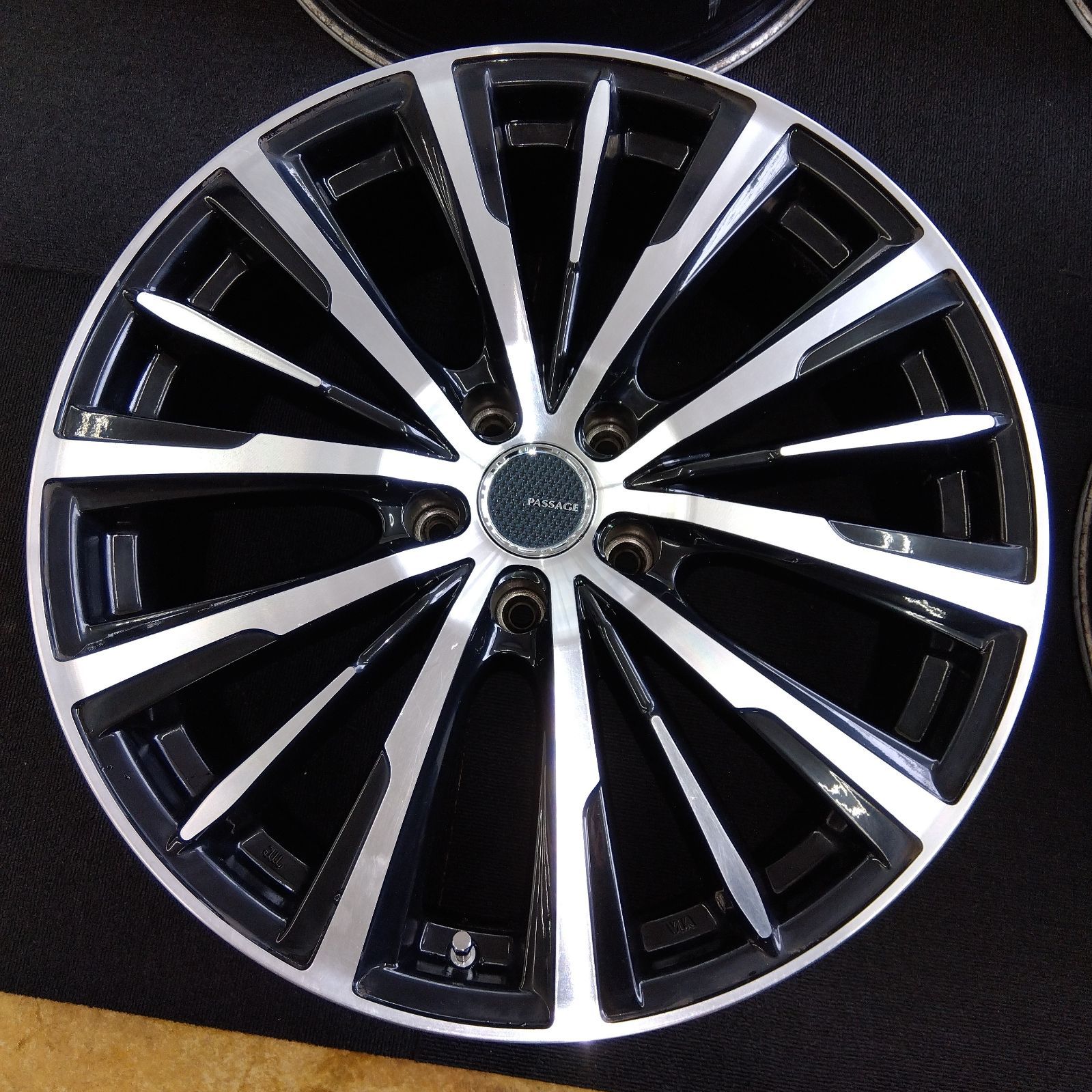 19×8J+38】中古 ホイール 4本セット PASSAGE Duo 19インチ