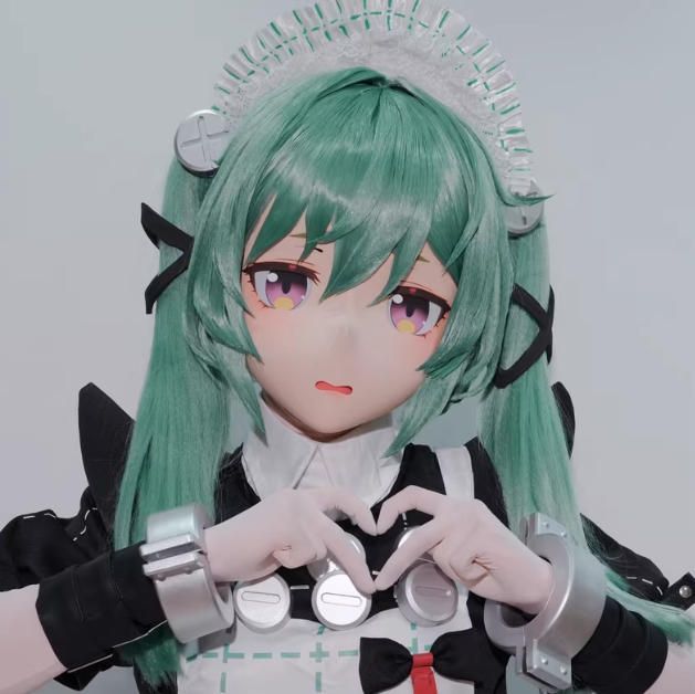 ☆即納 全頭マスク カツラ付き ロック付き NO.480 ドール ヘッド