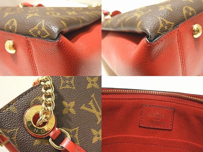 美品 LOUIS VUITTON ヴィトン スレンヌＭＭ チェーン ショルダー トートバッグ ☆ Ｍ43773 モノグラム スリーズ レディース  レッド ▽ 6I - メルカリ