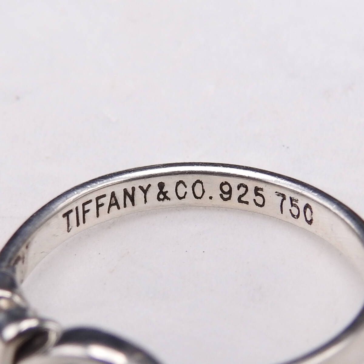 TIFFANY&CO. ティファニー フック&アイ リング SV925/750 11号