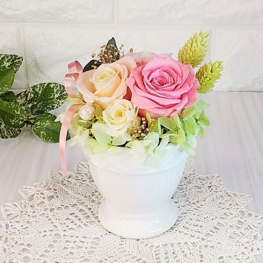 人気特価 新品 未使用 プリザーブドフラワーアレンジメント ピンク フラワーギフト 花器 フラワー ガーデン Www Bergenvarmesenter No Www Bergenvarmesenter No