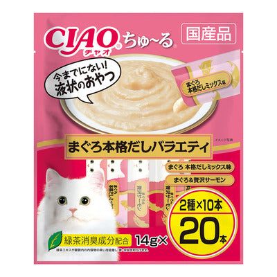 いなば CIAO ちゅーる まぐろ本格だしバラエティ 14g×20本入り 1ケース16袋