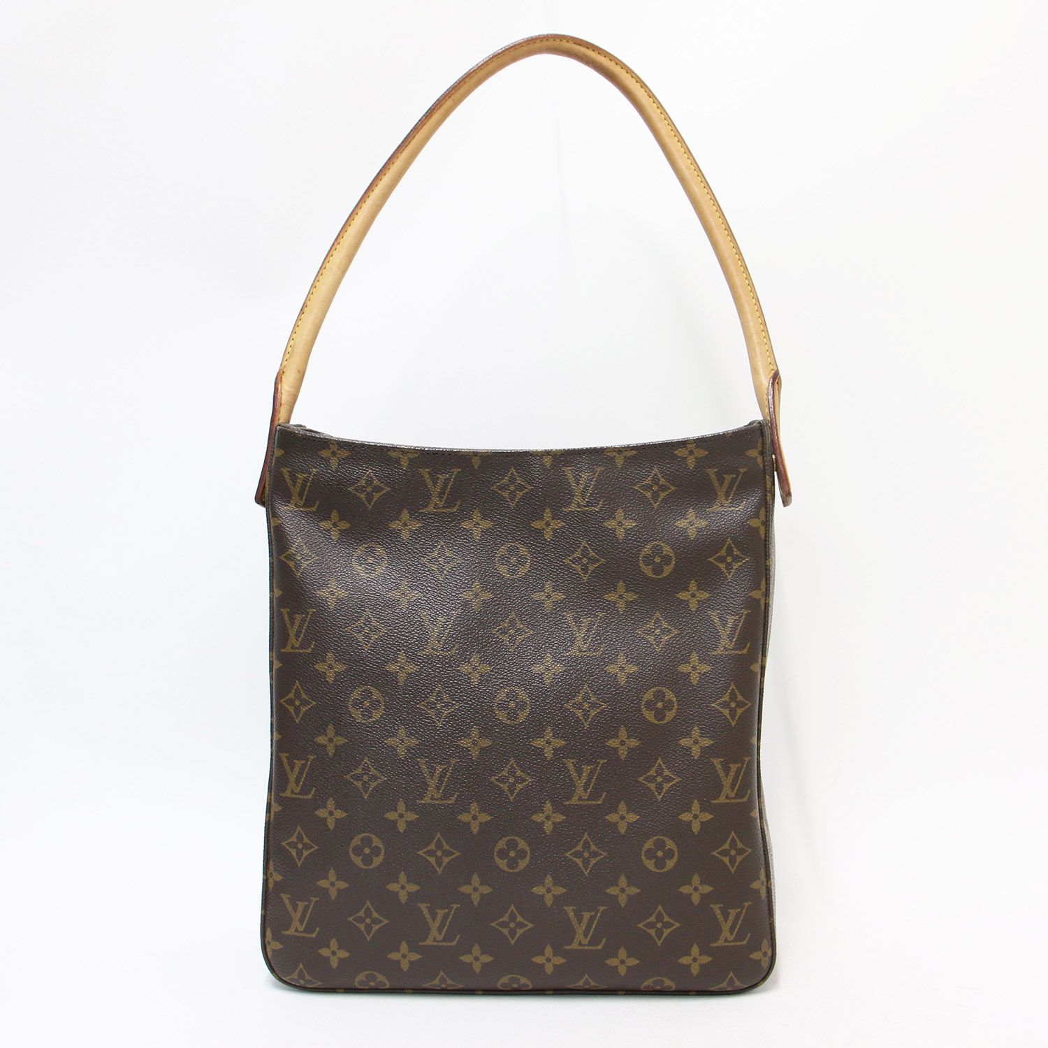 LOUIS VUITTON ルイヴィトン バッグ モノグラム M51145 ルーピングGM ブラウン ワンショルダー トートバッグ レザー カバン  ブランド【レディース】 - メルカリ