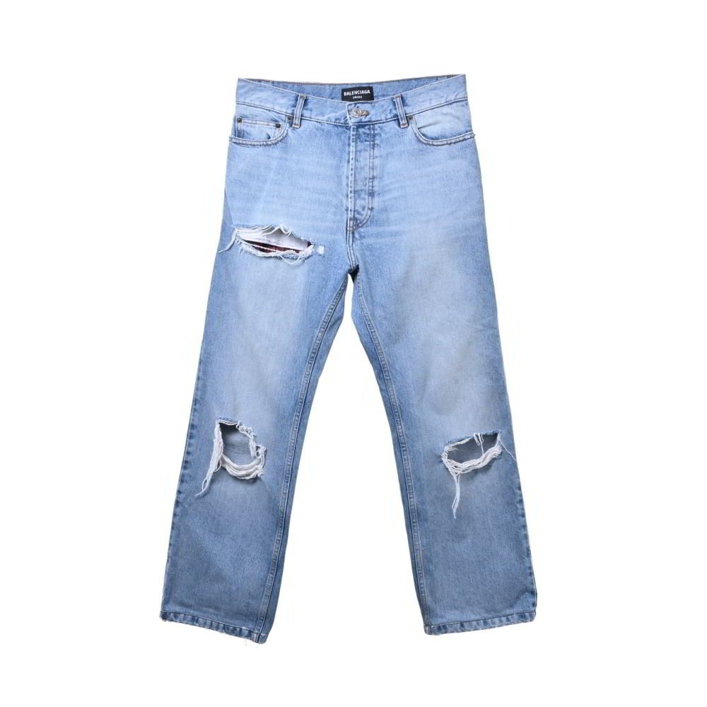 BALENCIAGA ダメージ加工 レイヤード デニム