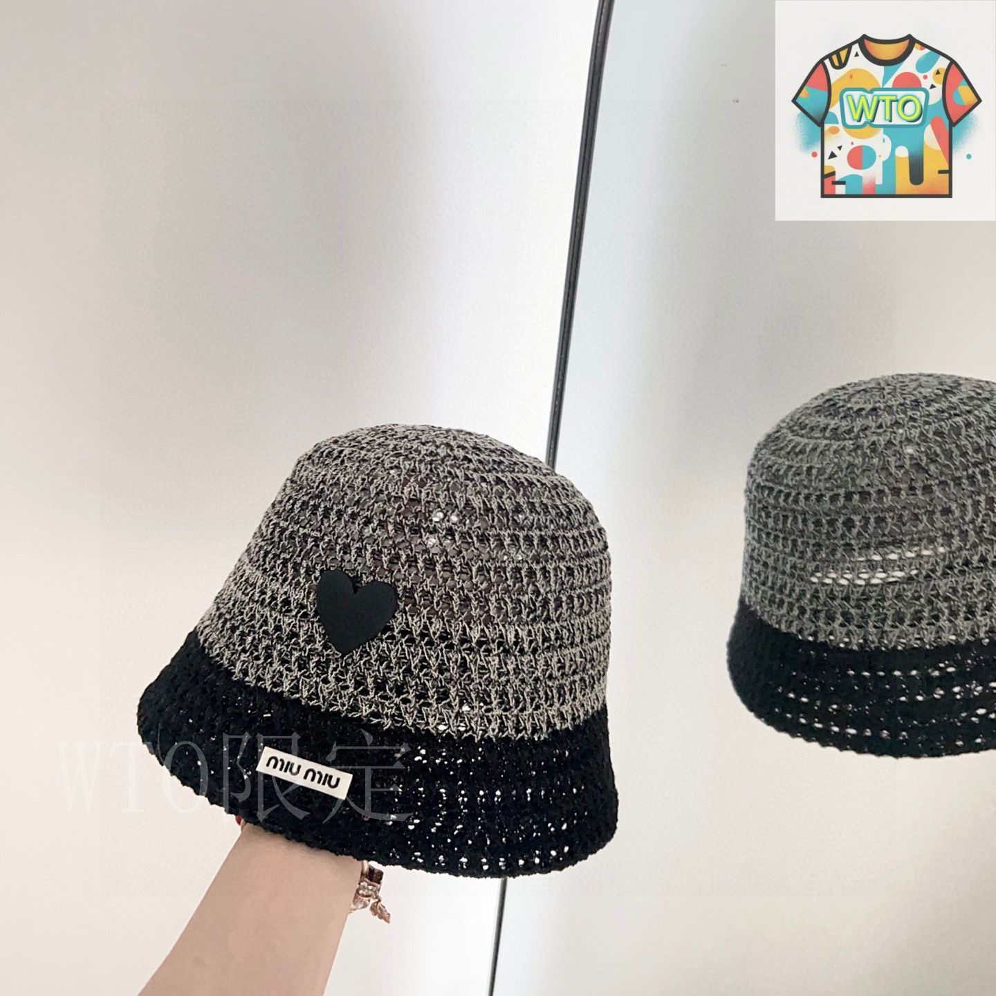 ミウミウ（MIUMIU）】リゾート風 フィッシャーマンキャップ01