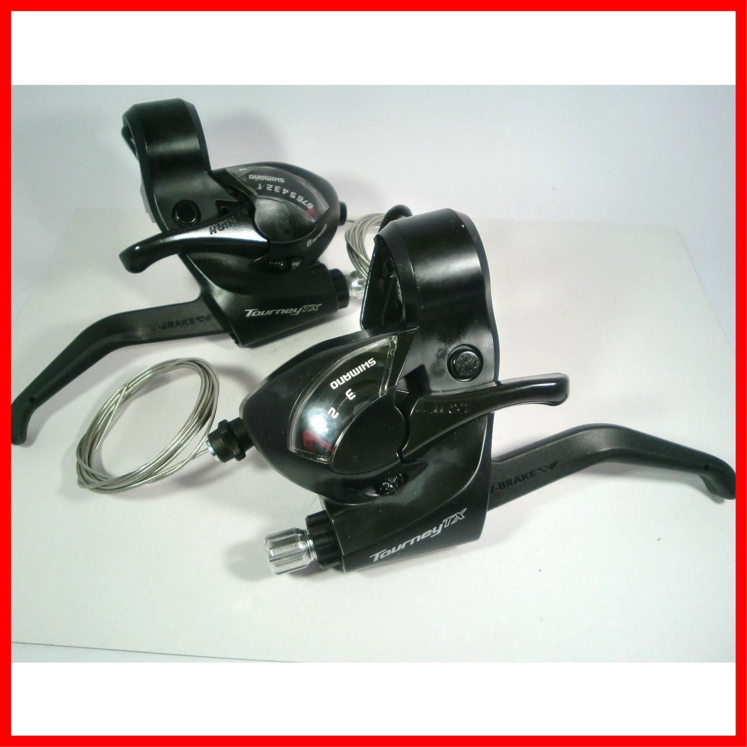 【人気商品】シマノ シフトレバー ST-TX800-8R/L 2フィンガー 3ｘ8Speed 左右セット ブラック 933