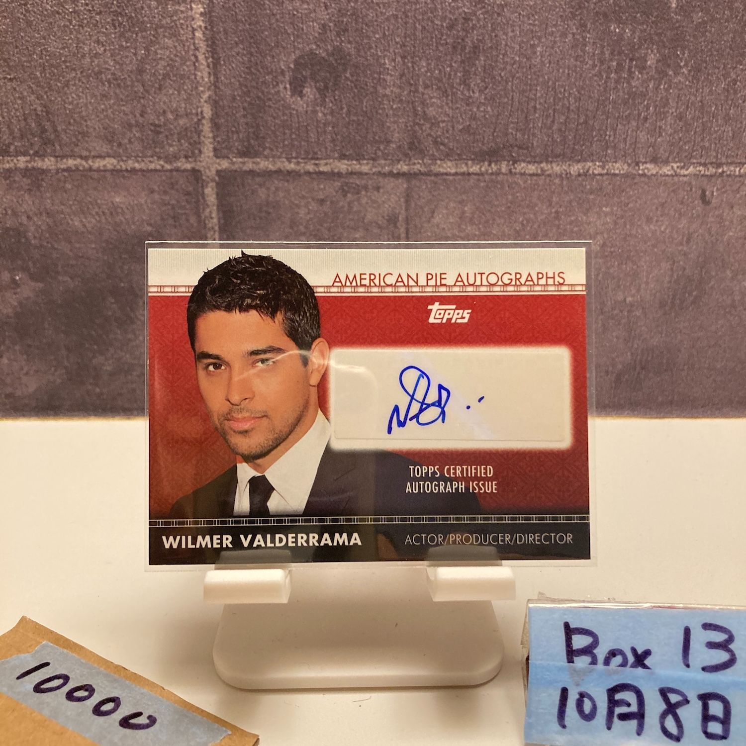 2011 Topps American Pie Wilmer Valderrama 直筆サインカード Actor Producer Director カード