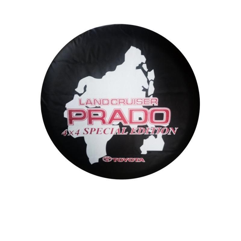 トヨタ PRADO 4x4 車用スペアタイヤカバー ブラック 防水防塵保護カバー 15インチ 16インチ 17インチ 耐用 PVC 収納バッグソフトケースプロテクター nbtz qtm