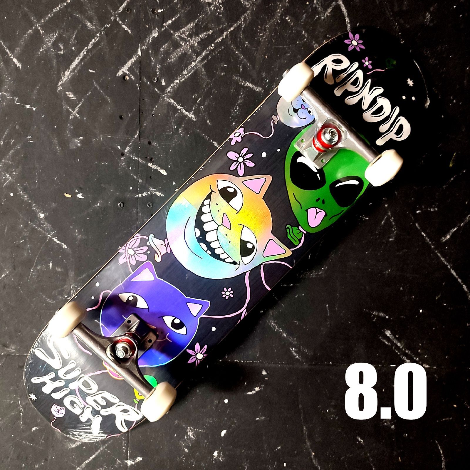 8.0inch RIPNDIP(リップンディップ) コンプリートスケートボード