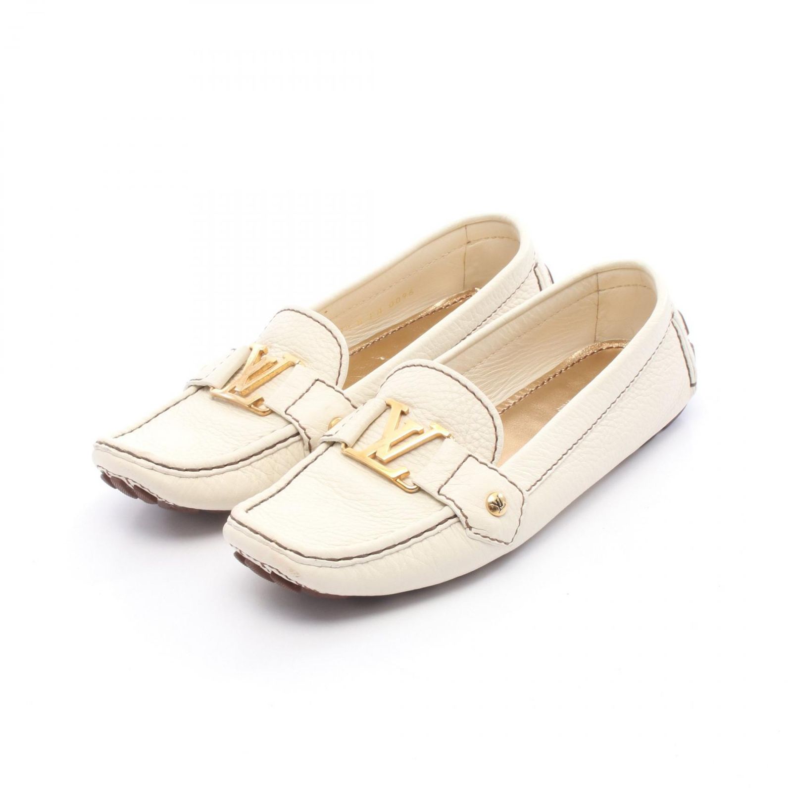 ルイ ヴィトン LOUIS VUITTON カジュアルシューズ レザー ローファー レディース Used B
