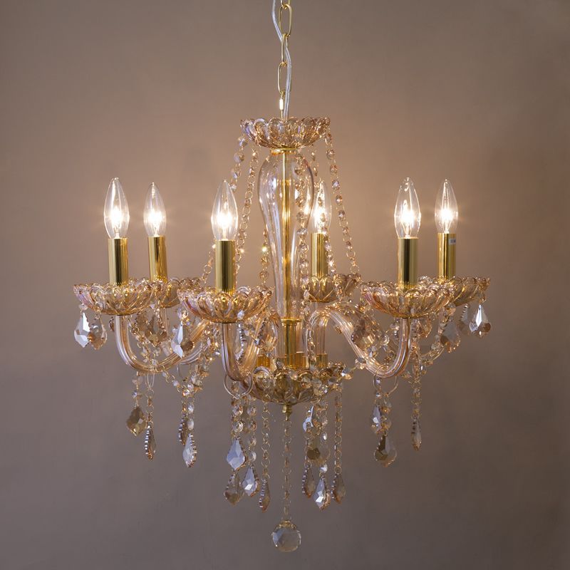 クリスタル 6灯 シャンデリア クリスタルシャンデリア 6灯 LEON レオン 照明 ライト 2703 クリスタル