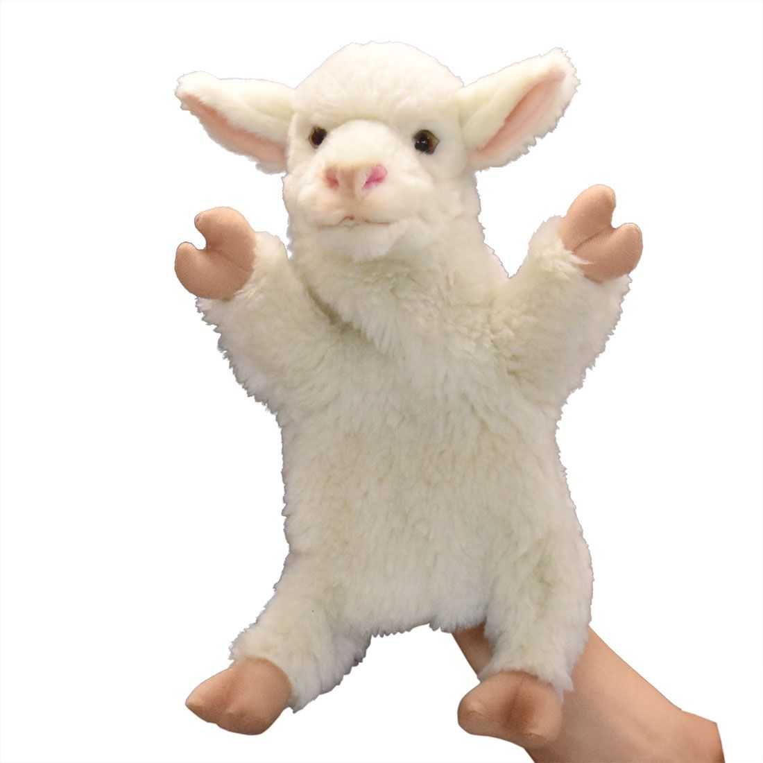 HANSA BH7340 ハンドパペット ヒツジ 27cm LAMB PUPPET 羊 リアル