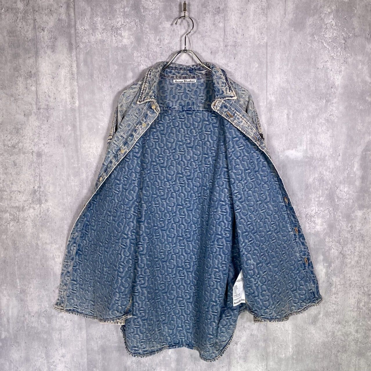 Acne Studios デニムシャツ 44 Acne Studios』アクネステュディオス (44) モノグラムデニムシャツ