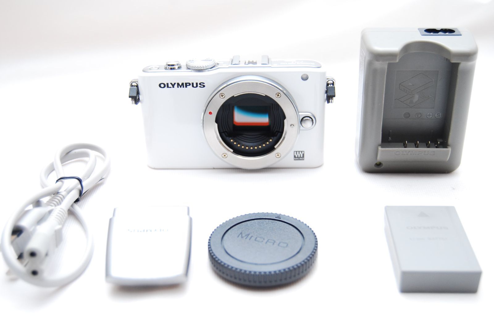 OLYMPUS ミラーレス一眼 PEN Lite E-PL3 ボディ ホワイト E-PL3 BODY WHT