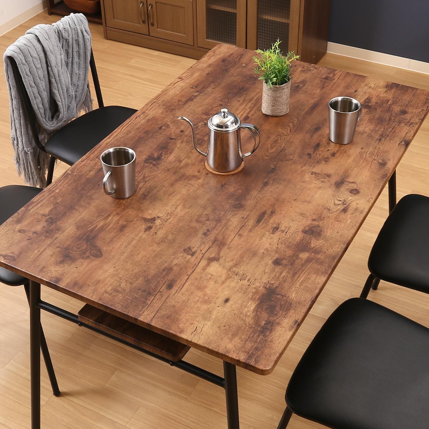 ♪４人掛 アンティーク調 ダイニングテーブル 単品 幅120cm ダイニング テーブル 4人用 ファミリー