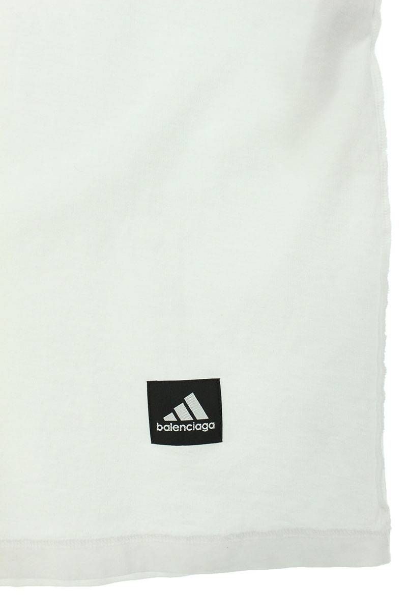 バレンシアガ ×アディダス adidas  23SS  731769 TNVA6 ロゴデザインオーバーサイズTシャツ メンズ 1