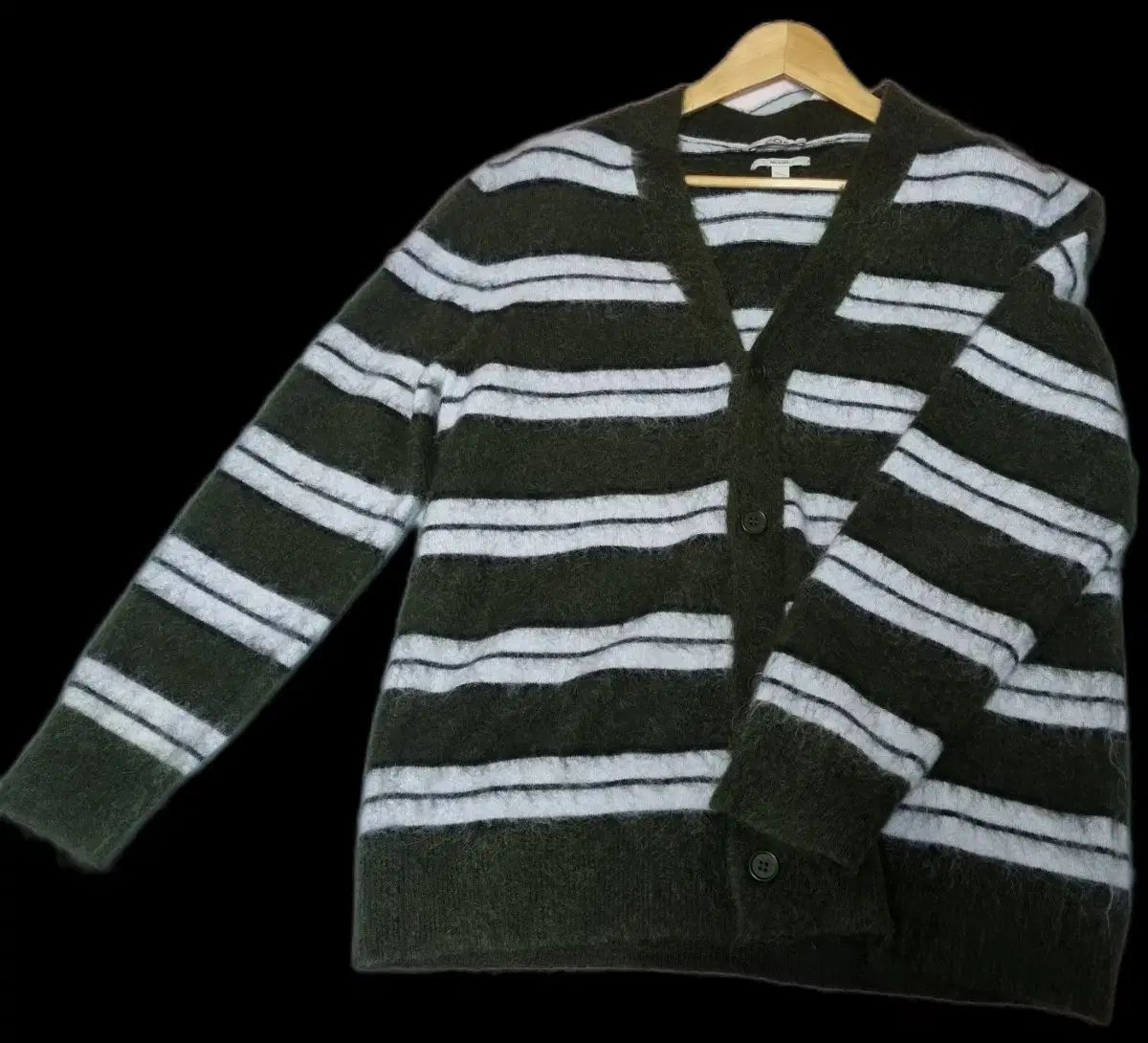 COS COS コス テクスチャー ニット セーター モヘア カーディガン M