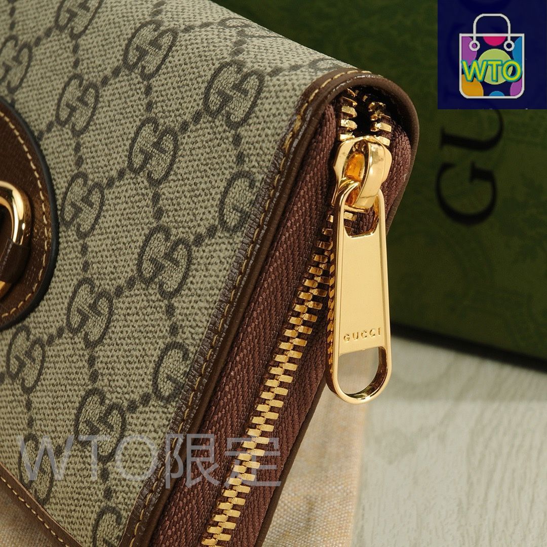 今日WTO】Gucci グッチ シングルジッパーハンドバッグ レザーと