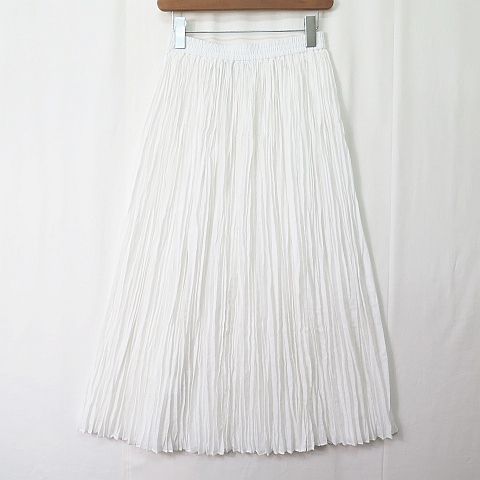 セオリーリュクス theory luxe Dante Kasia プリーツ ロングスカート 038 ホワイト ペチコート付き 24SS 2sa6902