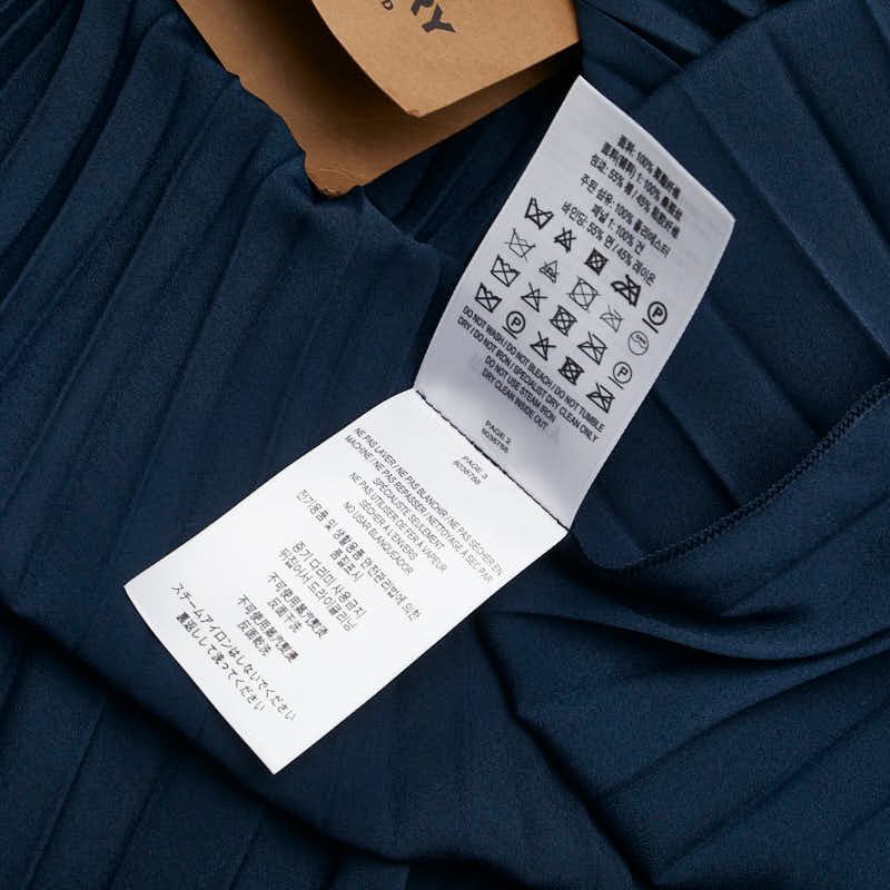 もちろん正規品です。 バーバリー プリーツ キャミソールワンピース サイズ 2 ネイビー ポリエステル レディース BURBERRY 1-0231094 本日限定