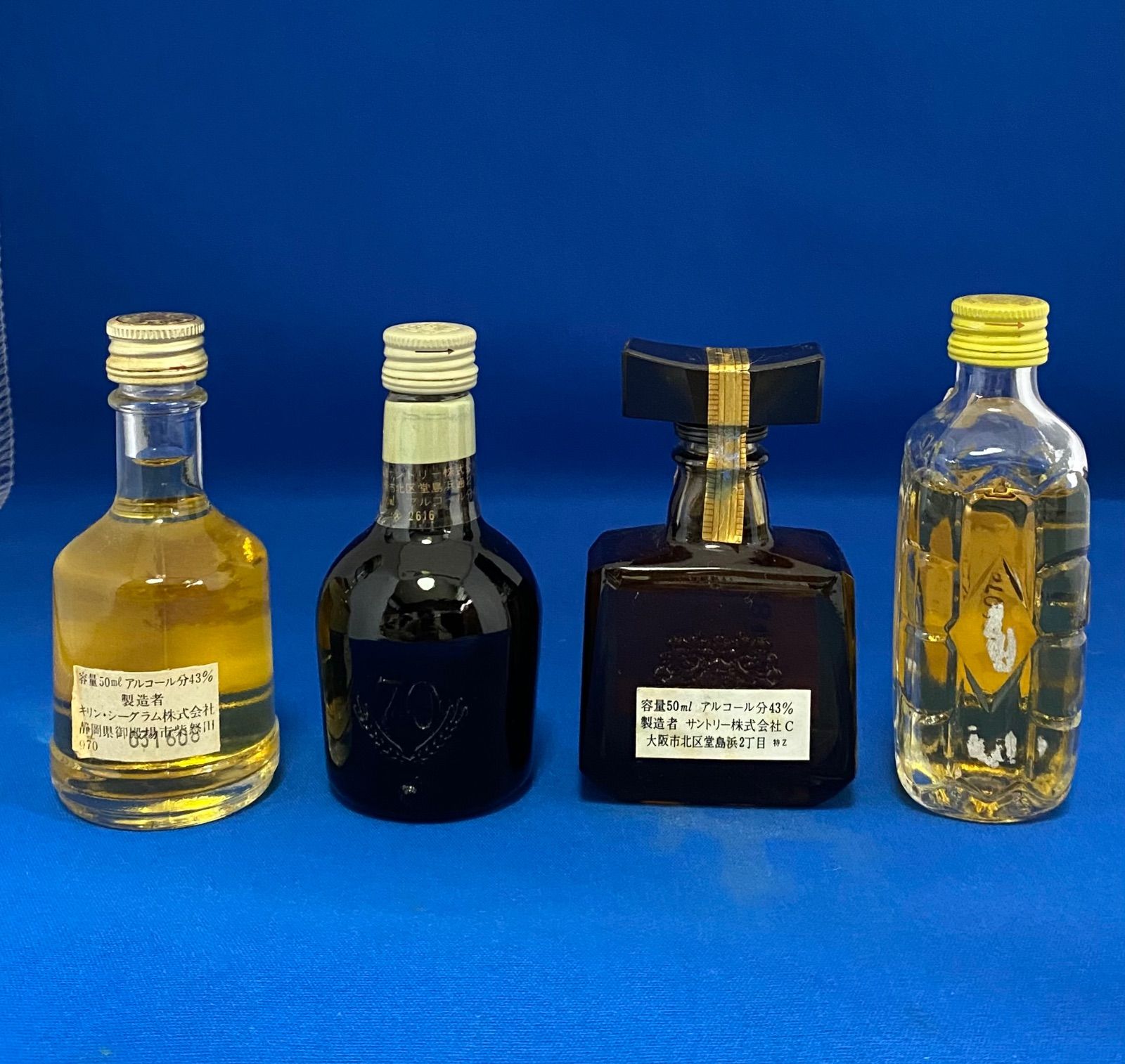 未開封］キリン⭐︎サントリー ウイスキー ミニボトル 50ml 43