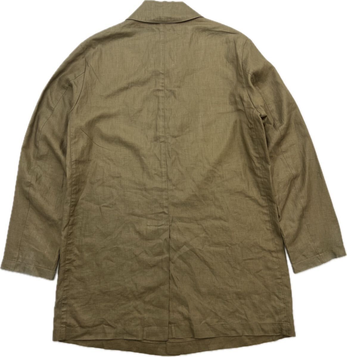 Mackintosh マッキントッシュ 麻 コーティング リネン ステン コート スプリングコート ブラウン 38 春 秋 オンオフ 都会的 BL141