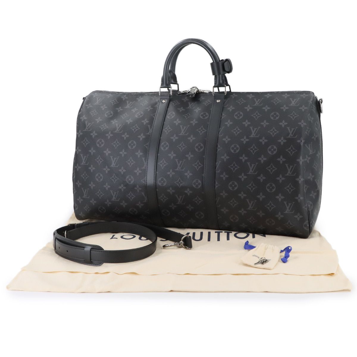 ルイ ヴィトン LOUIS VUITTON モノグラム エクリプス キーポル バンドリエール 55 2way ボストン ショルダー バッグ 90294396