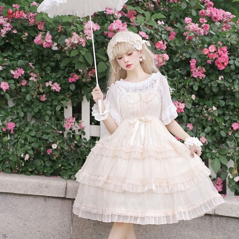 カワイイ コスプレ ロリータ ハロウィン コスプレ衣装 キャラクター衣装 コスチューム ゴスロリ メイド喫茶 メイドカフェ ドレス ワンピース 仮装 レディース クリスマス イベント 学園祭 文化祭 ストラップドレス 4色選択