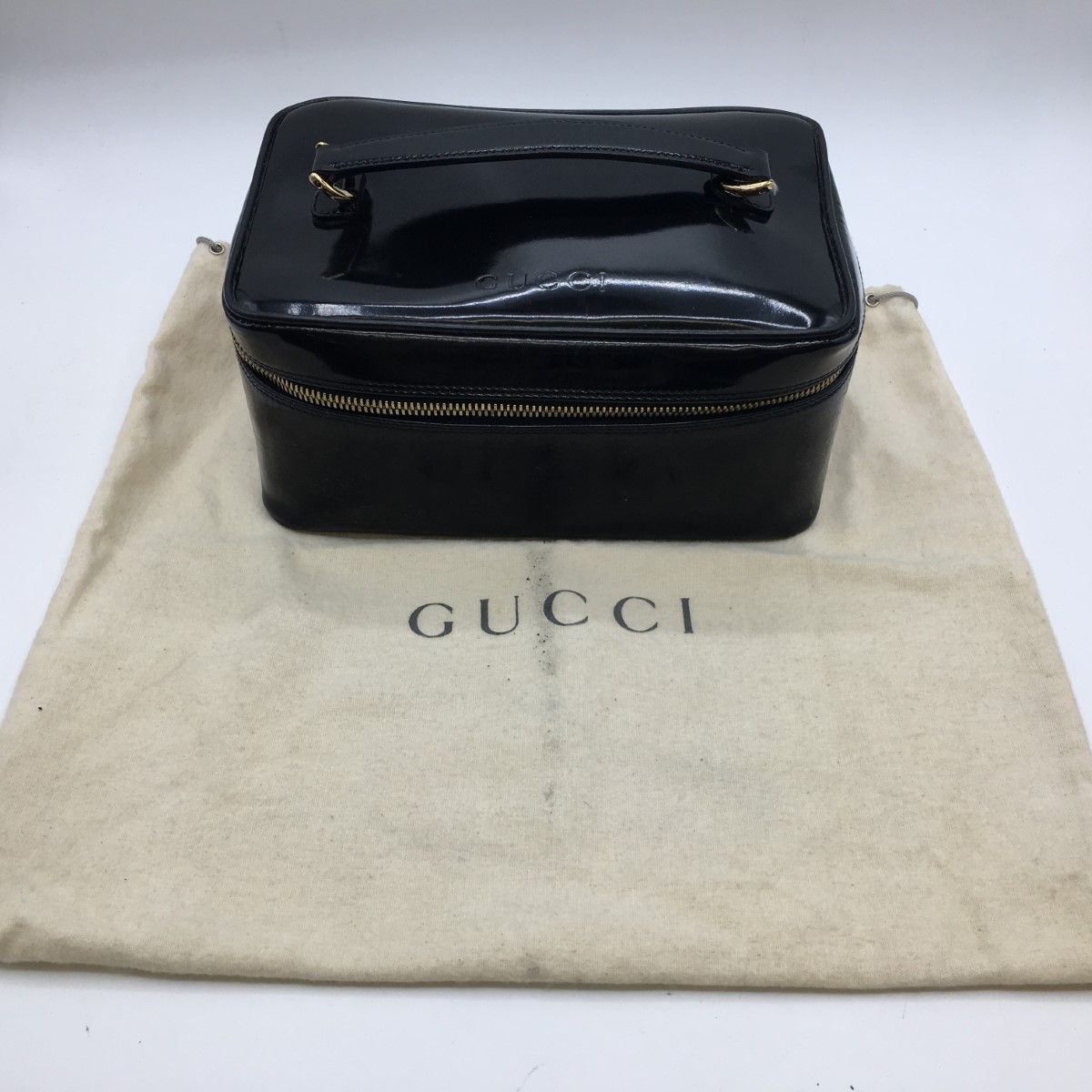 ◎◎GUCCI グッチ 化粧ポーチ バニティバッグ ポーチ エナメル 