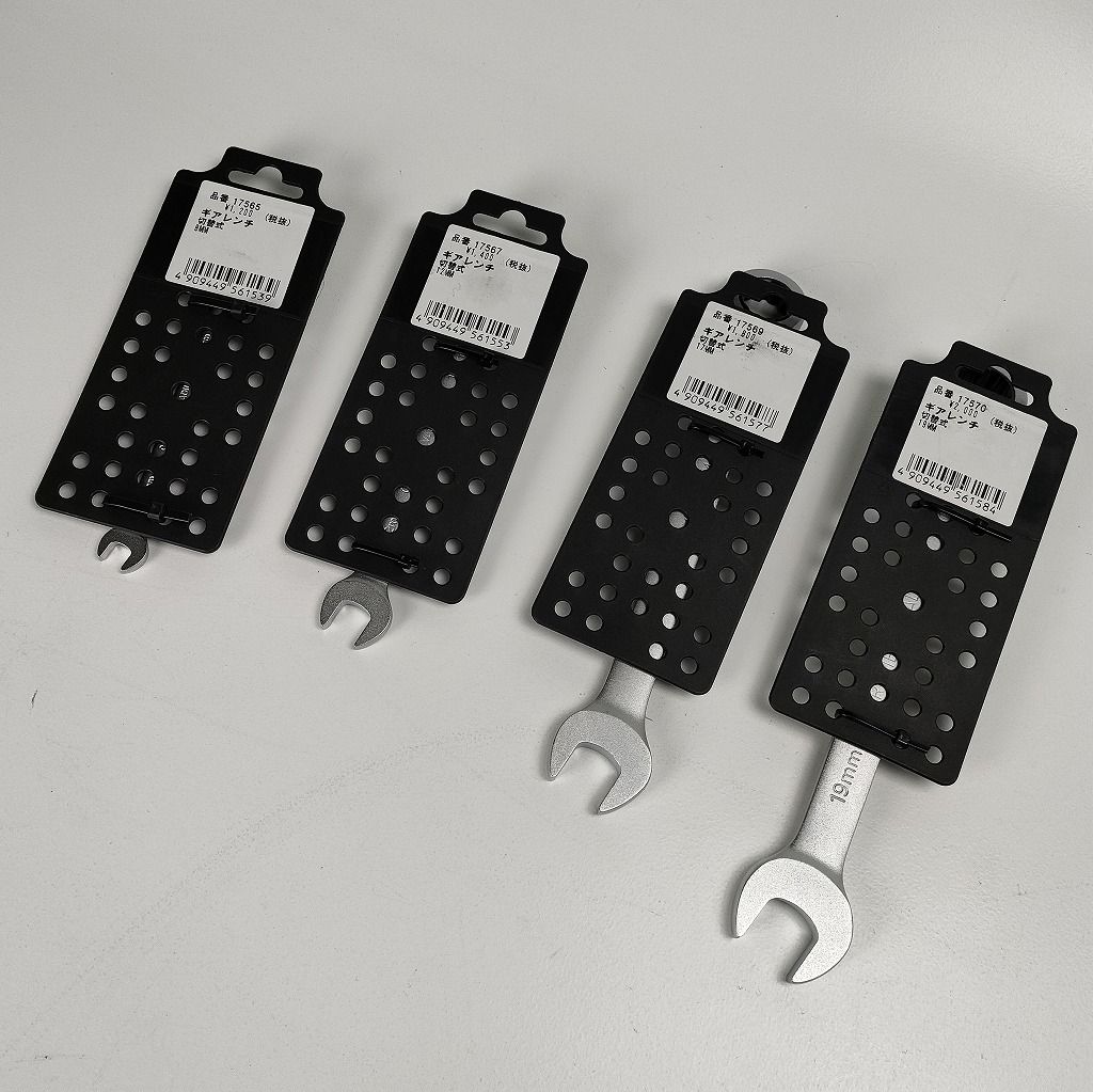 デイトナ 8／12／17／19mm ラチェット式 切替ギアレンチ 17565/17567