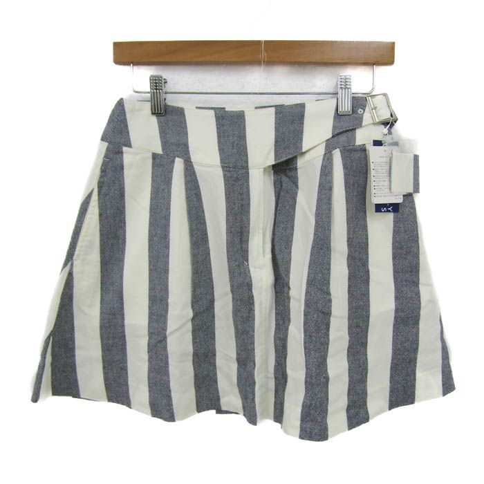 パーリーゲイツ ミニスカート ボトムス ストライプ柄 ゴルフウエア 未