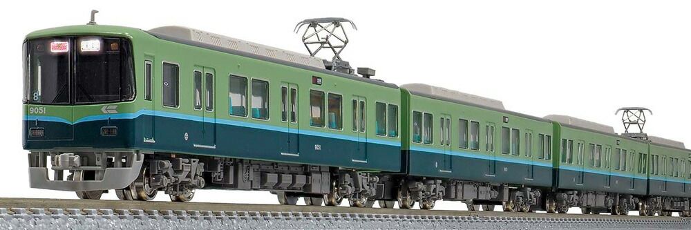 京阪9000系旧塗装(グリーンマックスキット素人組み立て) 京阪9000系(旧塗装 9001編成)8両編成セット(動力付き