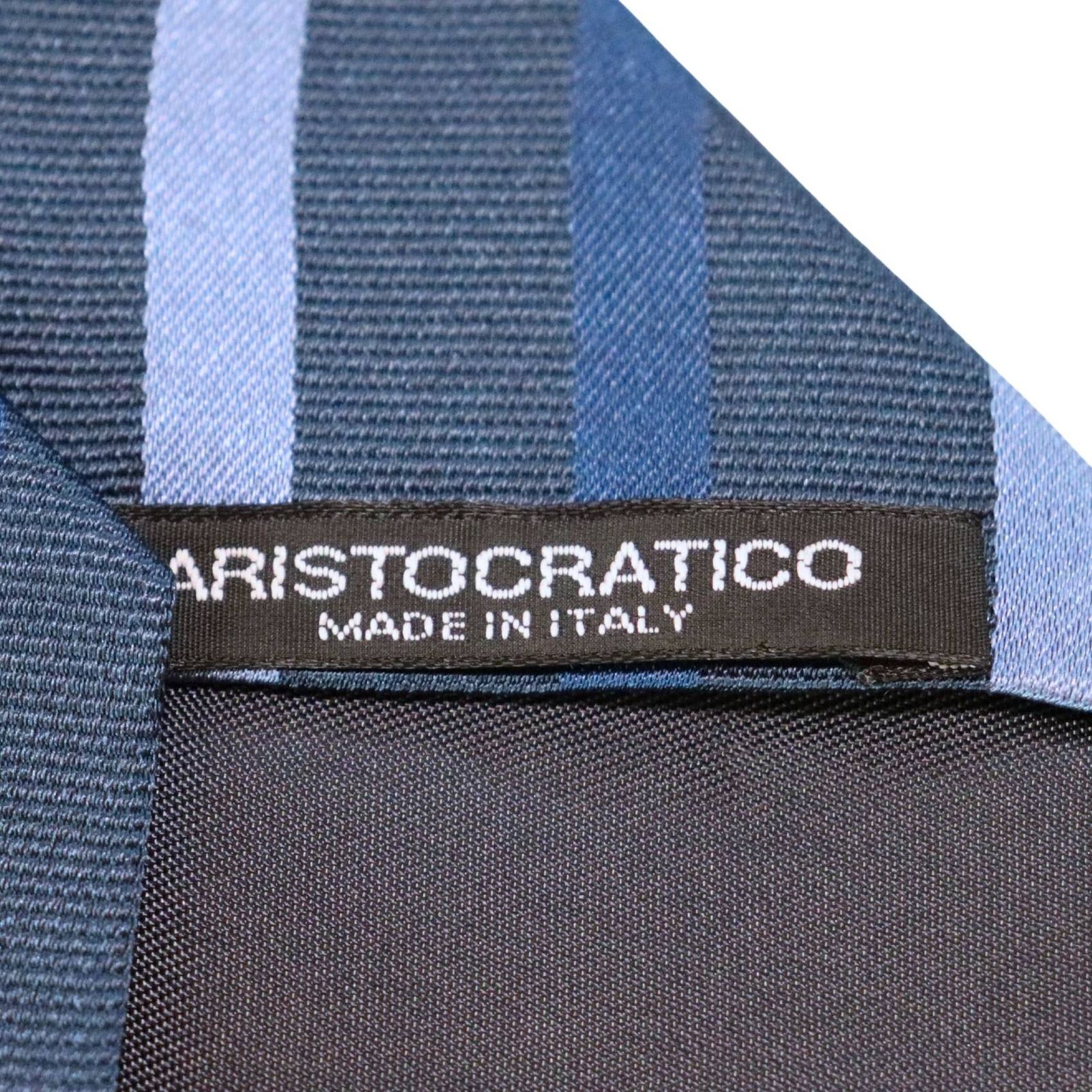 ARISTOCRATICO アリストクラティコ ストライプ 英国式 ネイビー系  