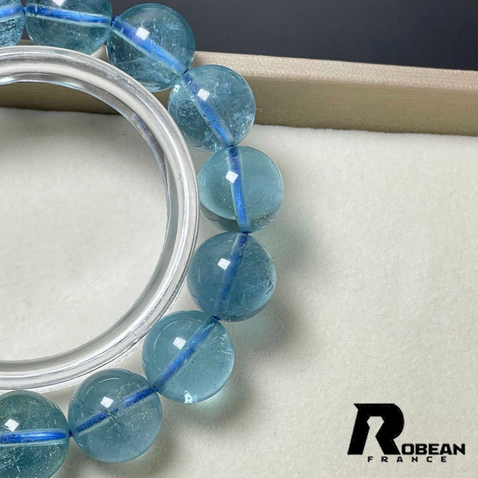 綺麗 EU製 定価80万円☆ROBEAN・ブルーアクアマリン☆パワーストーン  