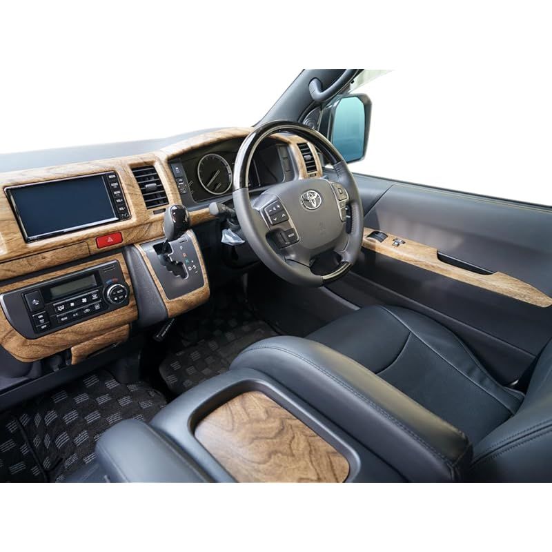 在庫 TRISTAR S ハイエース 200系 4型 5型 6型 7型 8型 標準ボディ スーパーGL用 インテリアパネル 16P ナチュラルウッド調 NEXPOTALLINN_EU