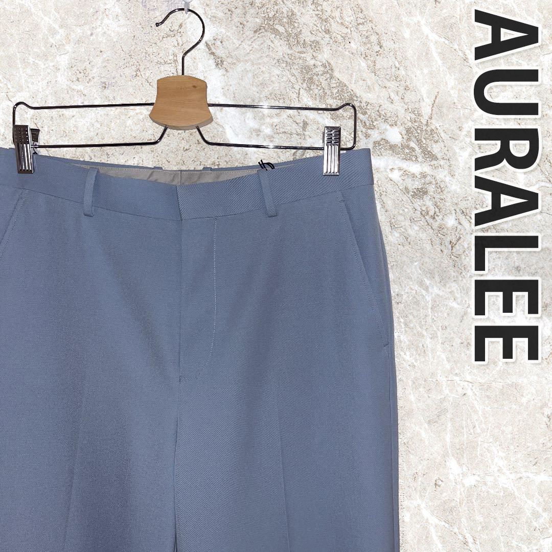 AURALEE 21ss A21SP02MG スラックス ブルー - メルカリ AURALEE 21ss A21SP02MG スラックス ブルー - メルカリ
