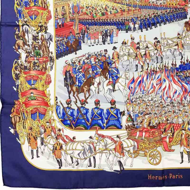 エルメス HERMES カレ90 モスクワ大行進 Grand Cortege a Moscou